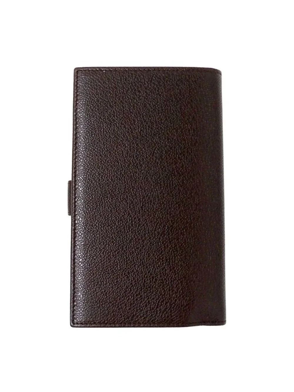 Bvlgari Wallet Leather Dark Brown Bifold